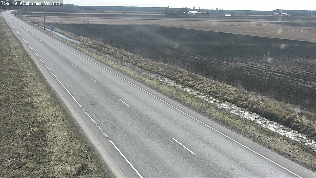 Weather Camera Image Väg 19 Alahärmä, Voltti, Kauhava, Etelä-Pohjanmaa
