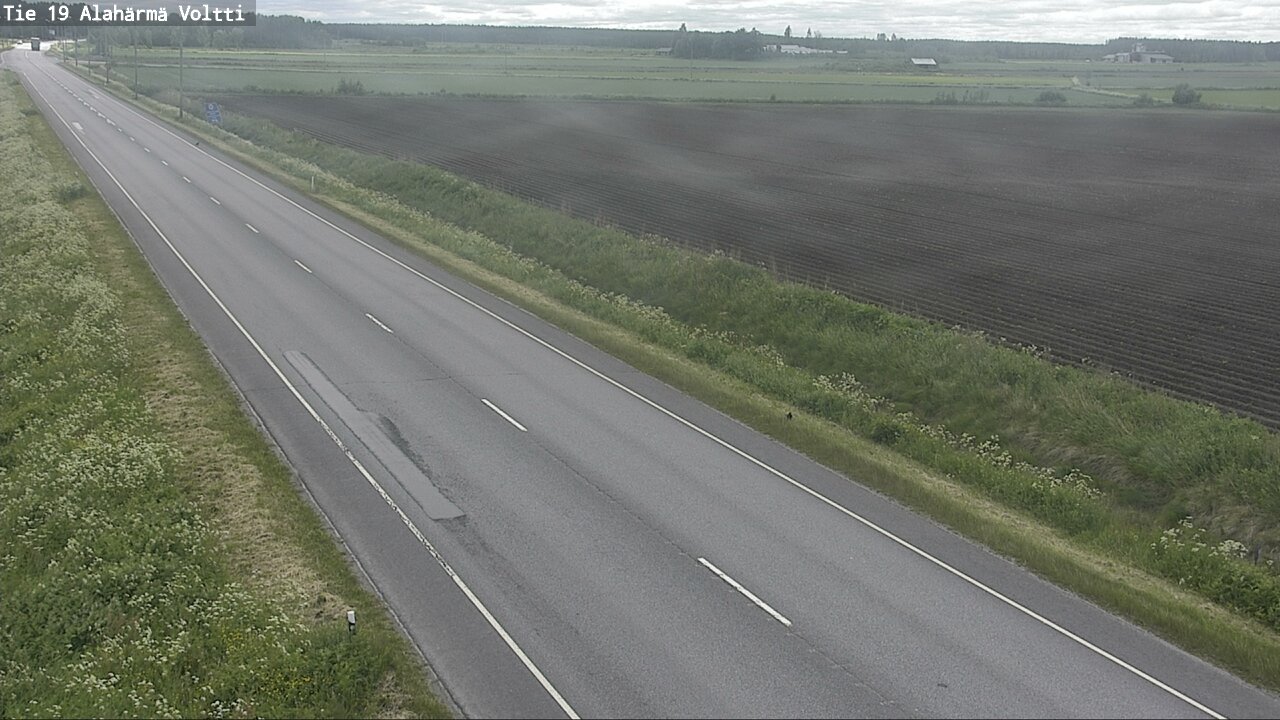 Weather Camera Image Väg 19 Alahärmä, Voltti, Kauhava, Etelä-Pohjanmaa