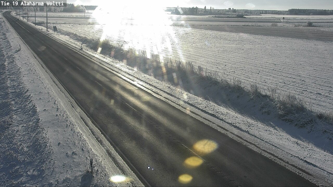 Weather Camera Image Väg 19 Alahärmä, Voltti, Kauhava, Etelä-Pohjanmaa