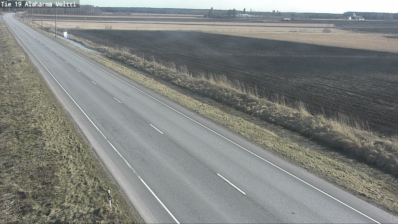 Weather Camera Image Väg 19 Alahärmä, Voltti, Kauhava, Etelä-Pohjanmaa