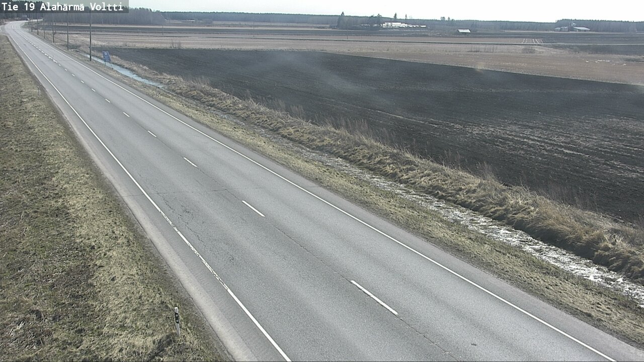Weather Camera Image Väg 19 Alahärmä, Voltti, Kauhava, Etelä-Pohjanmaa