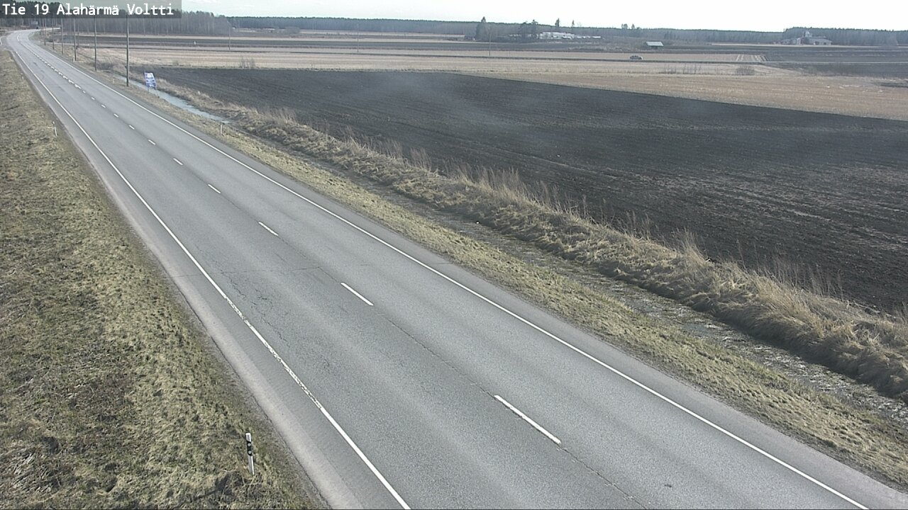 Weather Camera Image Väg 19 Alahärmä, Voltti, Kauhava, Etelä-Pohjanmaa