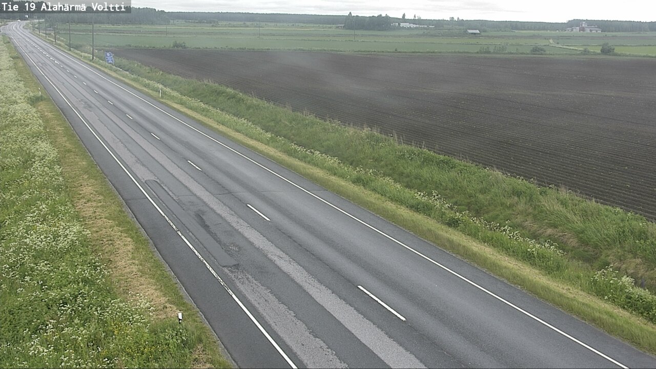 Weather Camera Image Väg 19 Alahärmä, Voltti, Kauhava, Etelä-Pohjanmaa