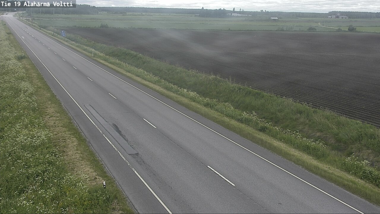 Weather Camera Image Väg 19 Alahärmä, Voltti, Kauhava, Etelä-Pohjanmaa