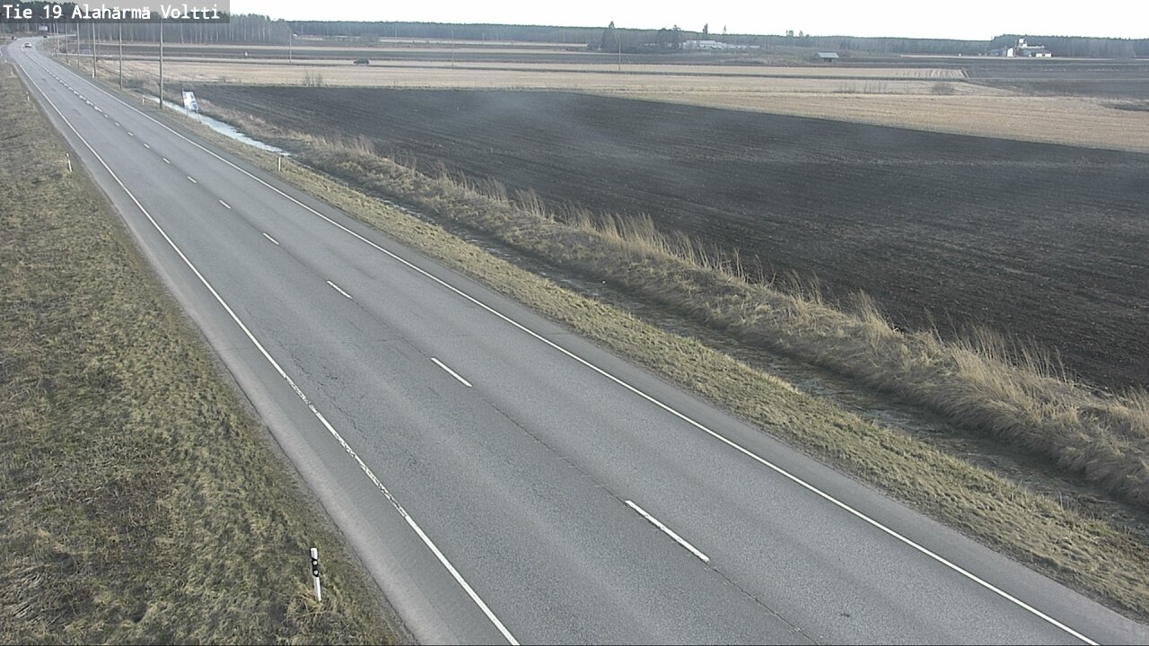 Weather Camera Image Väg 19 Alahärmä, Voltti, Kauhava, Etelä-Pohjanmaa