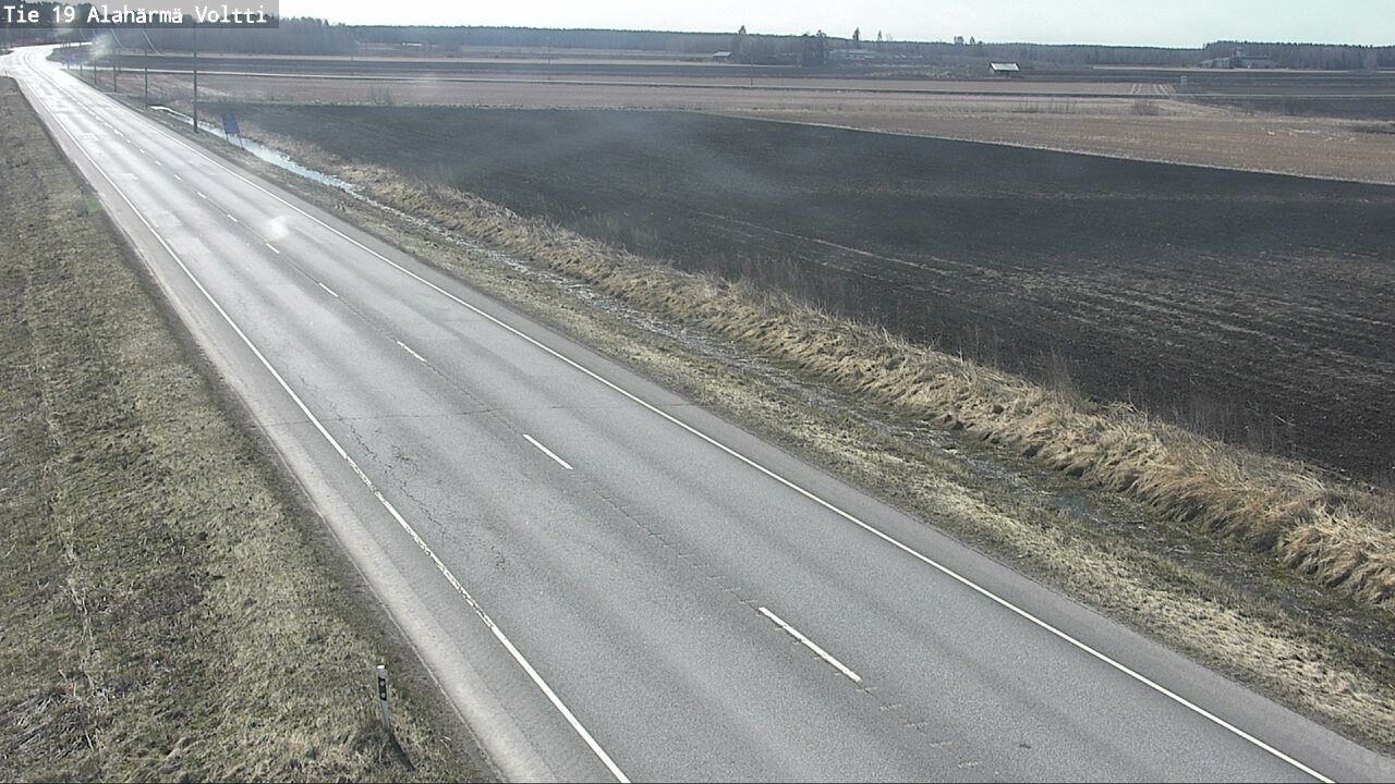 Weather Camera Image Väg 19 Alahärmä, Voltti, Kauhava, Etelä-Pohjanmaa