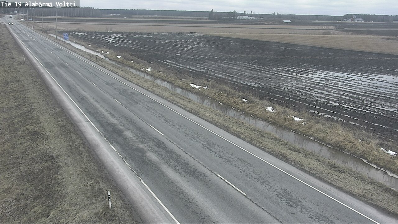 Weather Camera Image Väg 19 Alahärmä, Voltti, Kauhava, Etelä-Pohjanmaa