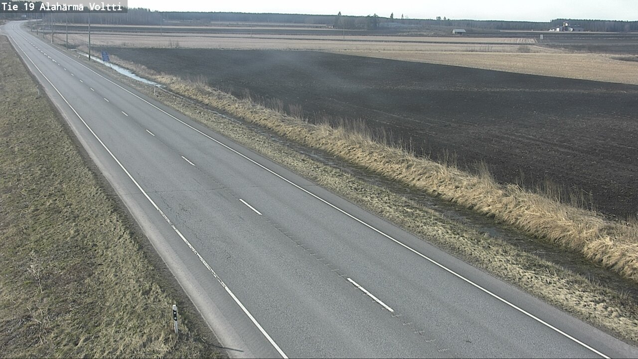 Weather Camera Image Väg 19 Alahärmä, Voltti, Kauhava, Etelä-Pohjanmaa