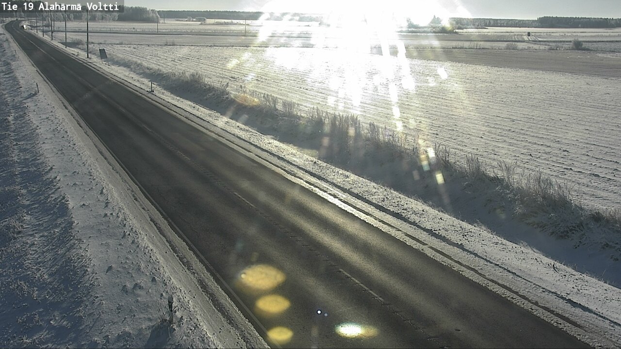 Weather Camera Image Väg 19 Alahärmä, Voltti, Kauhava, Etelä-Pohjanmaa
