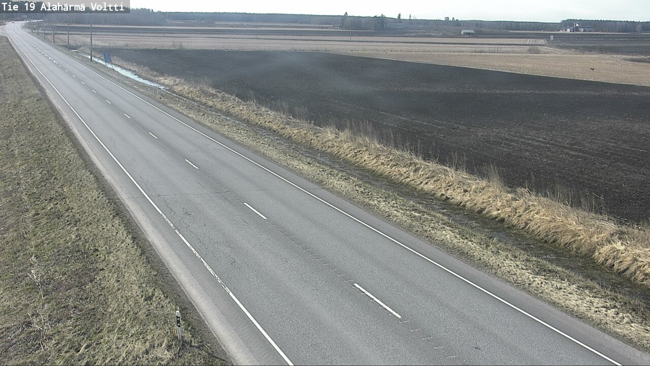 Weather Camera Image Väg 19 Alahärmä, Voltti, Kauhava, Etelä-Pohjanmaa