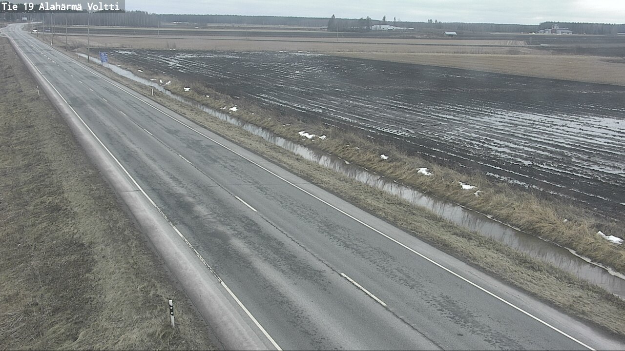 Weather Camera Image Väg 19 Alahärmä, Voltti, Kauhava, Etelä-Pohjanmaa