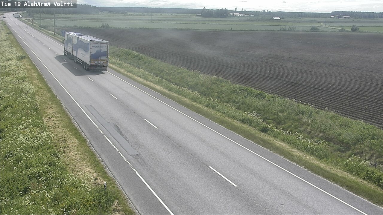 Weather Camera Image Väg 19 Alahärmä, Voltti, Kauhava, Etelä-Pohjanmaa