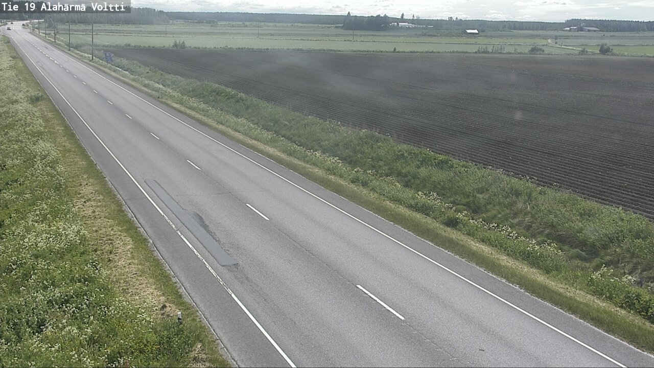 Weather Camera Image Väg 19 Alahärmä, Voltti, Kauhava, Etelä-Pohjanmaa