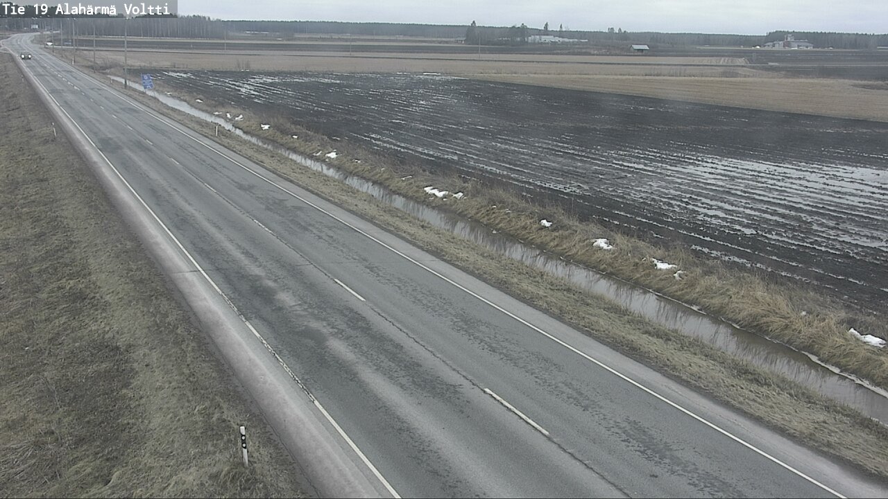 Weather Camera Image Väg 19 Alahärmä, Voltti, Kauhava, Etelä-Pohjanmaa