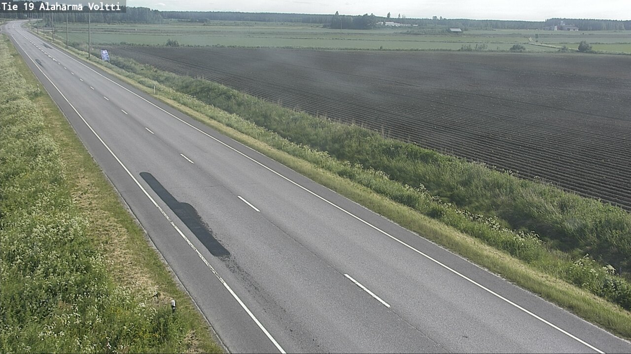 Weather Camera Image Väg 19 Alahärmä, Voltti, Kauhava, Etelä-Pohjanmaa