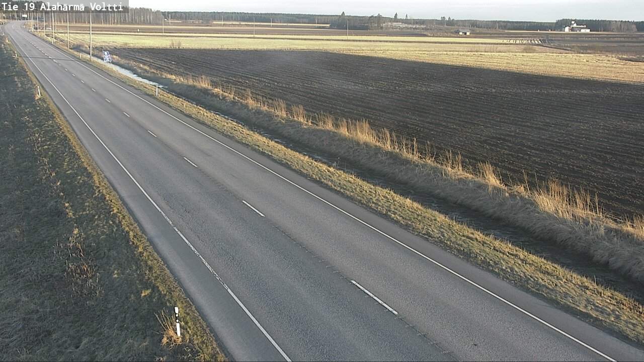 Weather Camera Image Väg 19 Alahärmä, Voltti, Kauhava, Etelä-Pohjanmaa