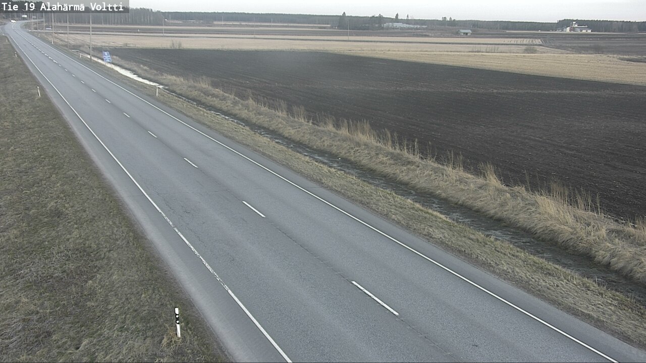 Weather Camera Image Väg 19 Alahärmä, Voltti, Kauhava, Etelä-Pohjanmaa