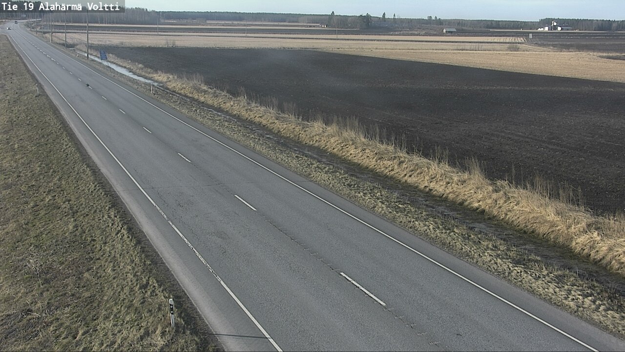 Weather Camera Image Väg 19 Alahärmä, Voltti, Kauhava, Etelä-Pohjanmaa