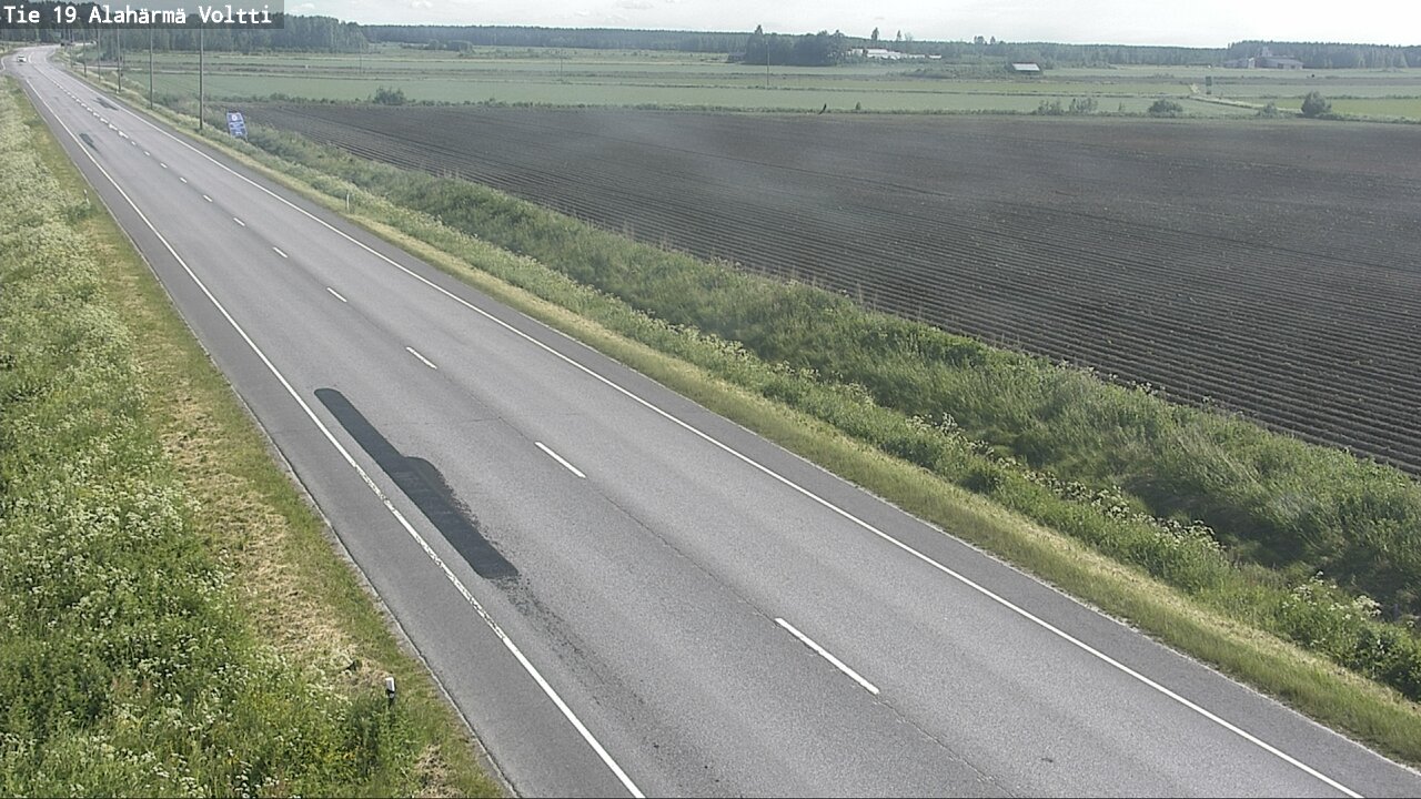 Weather Camera Image Väg 19 Alahärmä, Voltti, Kauhava, Etelä-Pohjanmaa