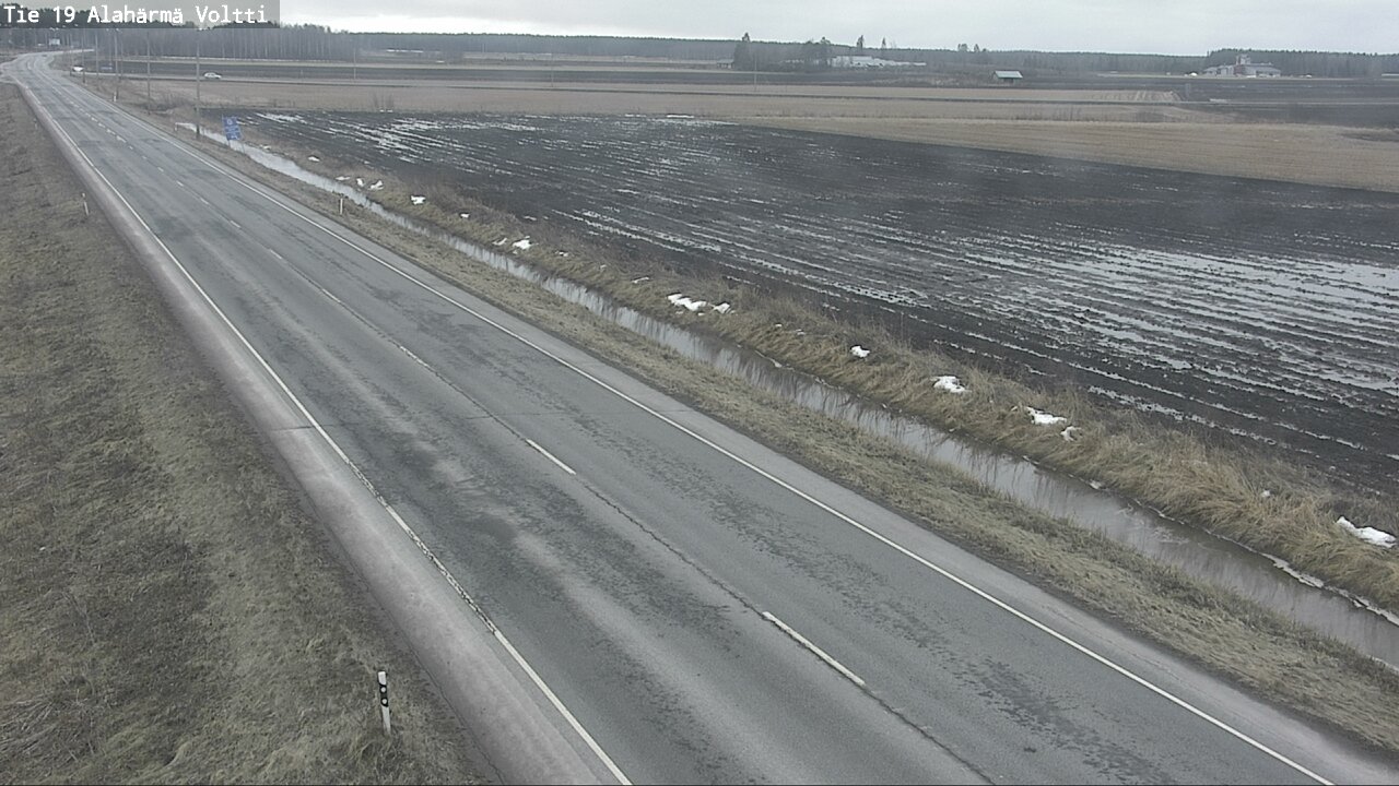 Weather Camera Image Väg 19 Alahärmä, Voltti, Kauhava, Etelä-Pohjanmaa