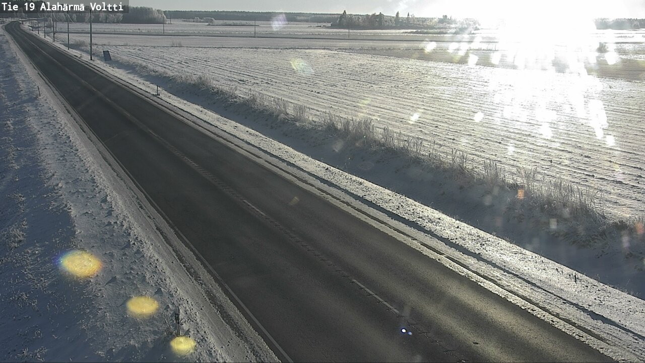 Weather Camera Image Väg 19 Alahärmä, Voltti, Kauhava, Etelä-Pohjanmaa