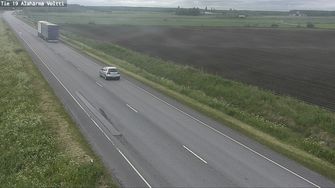 Weather Camera Image Väg 19 Alahärmä, Voltti, Kauhava, Etelä-Pohjanmaa