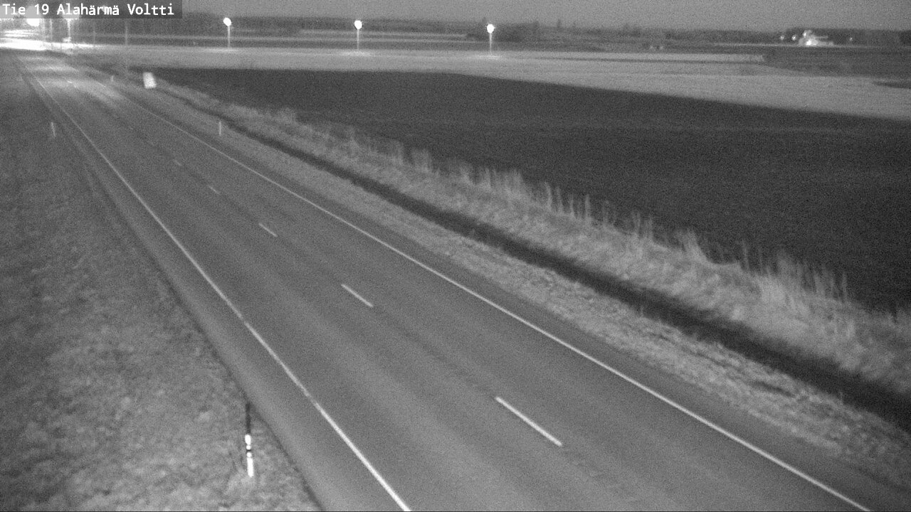 Weather Camera Image Väg 19 Alahärmä, Voltti, Kauhava, Etelä-Pohjanmaa
