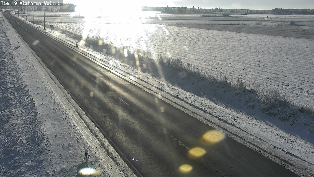 Weather Camera Image Väg 19 Alahärmä, Voltti, Kauhava, Etelä-Pohjanmaa