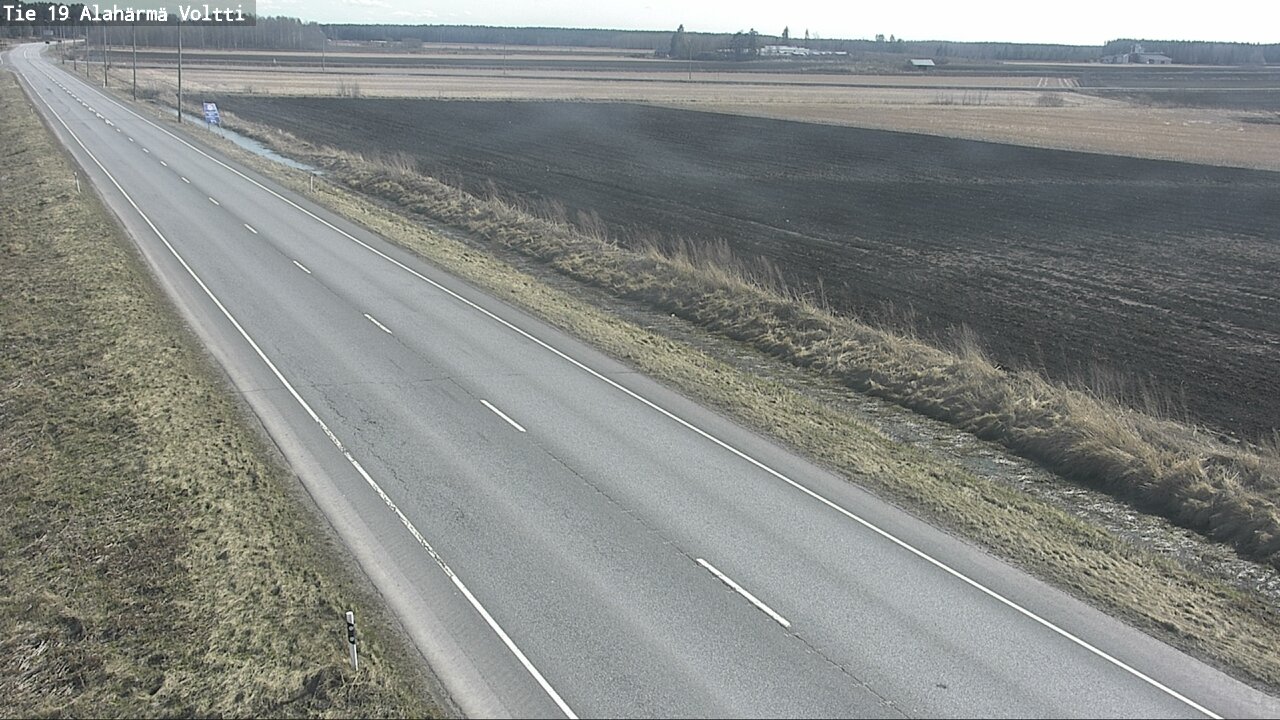 Weather Camera Image Väg 19 Alahärmä, Voltti, Kauhava, Etelä-Pohjanmaa