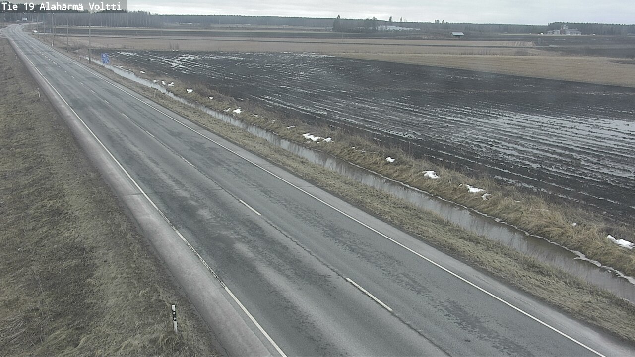 Weather Camera Image Väg 19 Alahärmä, Voltti, Kauhava, Etelä-Pohjanmaa