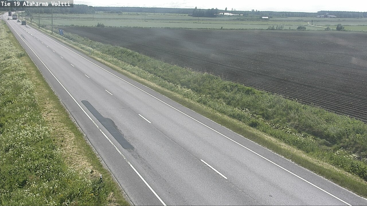 Weather Camera Image Väg 19 Alahärmä, Voltti, Kauhava, Etelä-Pohjanmaa