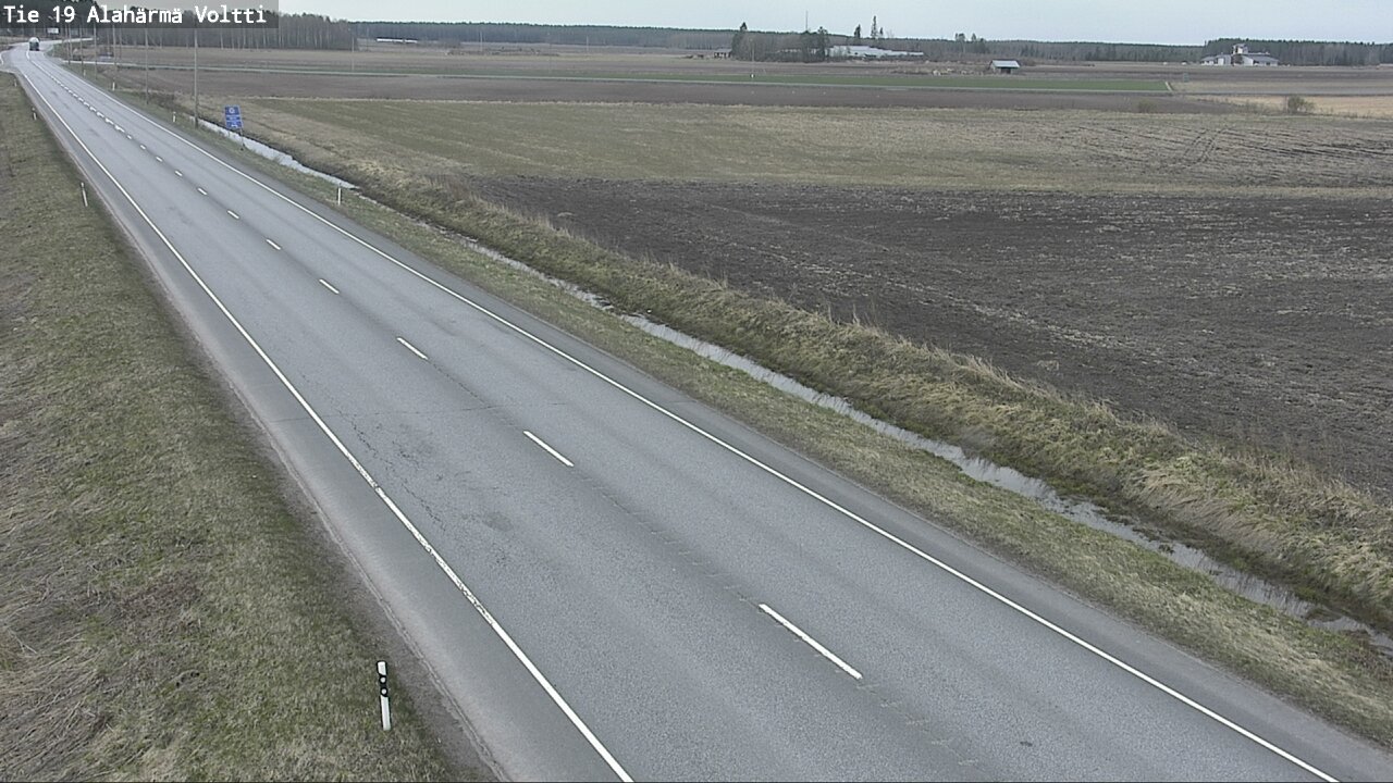 Weather Camera Image Väg 19 Alahärmä, Voltti, Kauhava, Etelä-Pohjanmaa