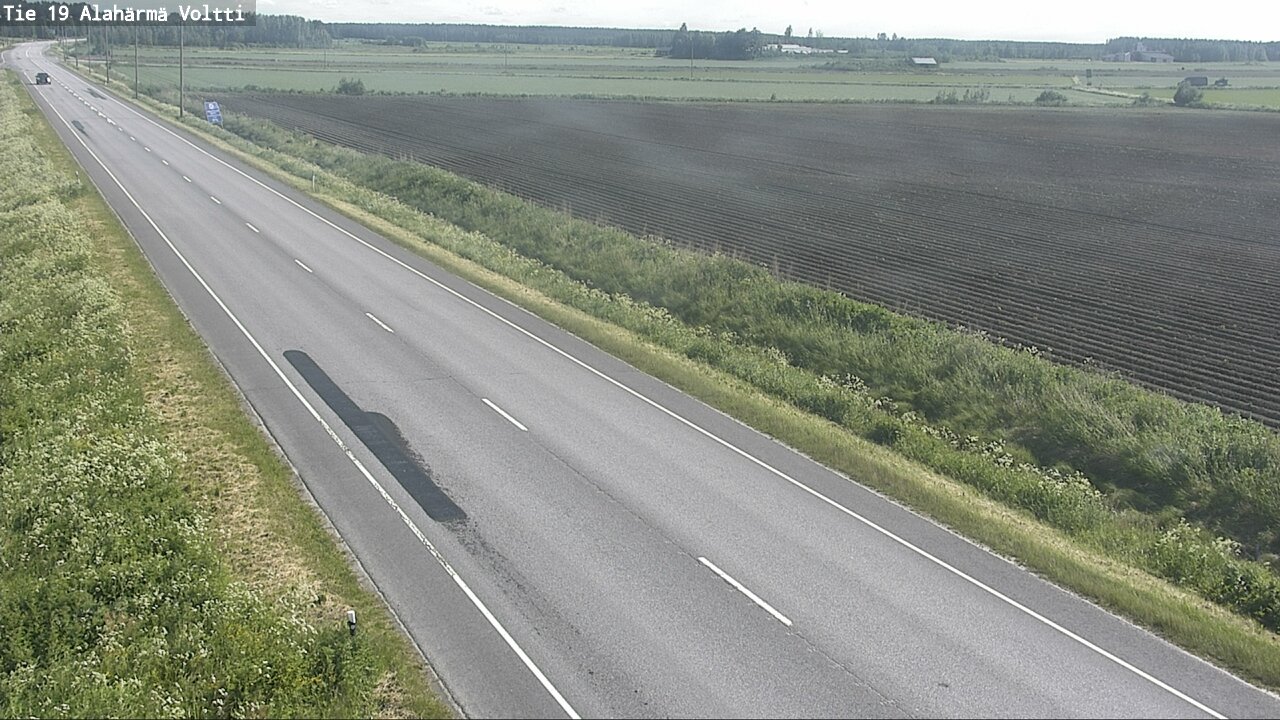 Weather Camera Image Väg 19 Alahärmä, Voltti, Kauhava, Etelä-Pohjanmaa