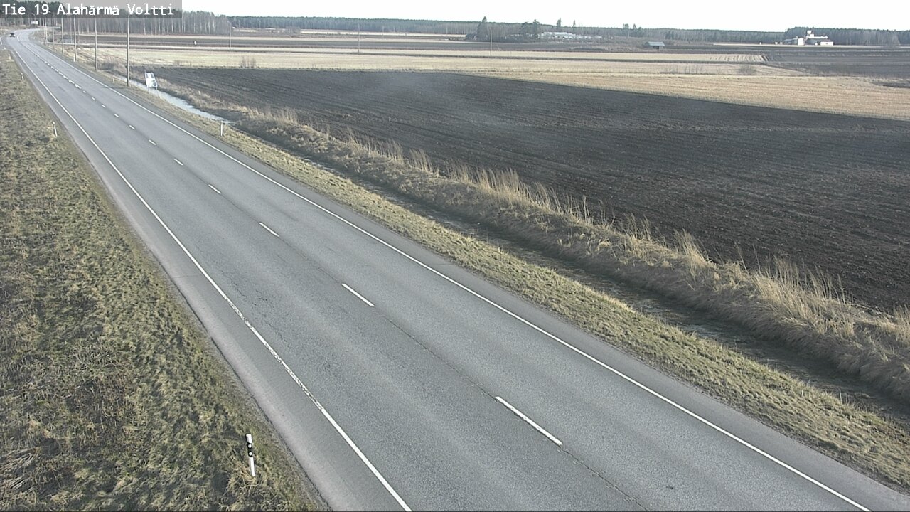 Weather Camera Image Väg 19 Alahärmä, Voltti, Kauhava, Etelä-Pohjanmaa
