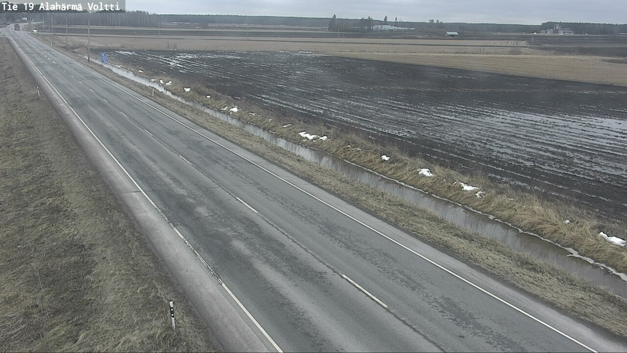 Weather Camera Image Väg 19 Alahärmä, Voltti, Kauhava, Etelä-Pohjanmaa