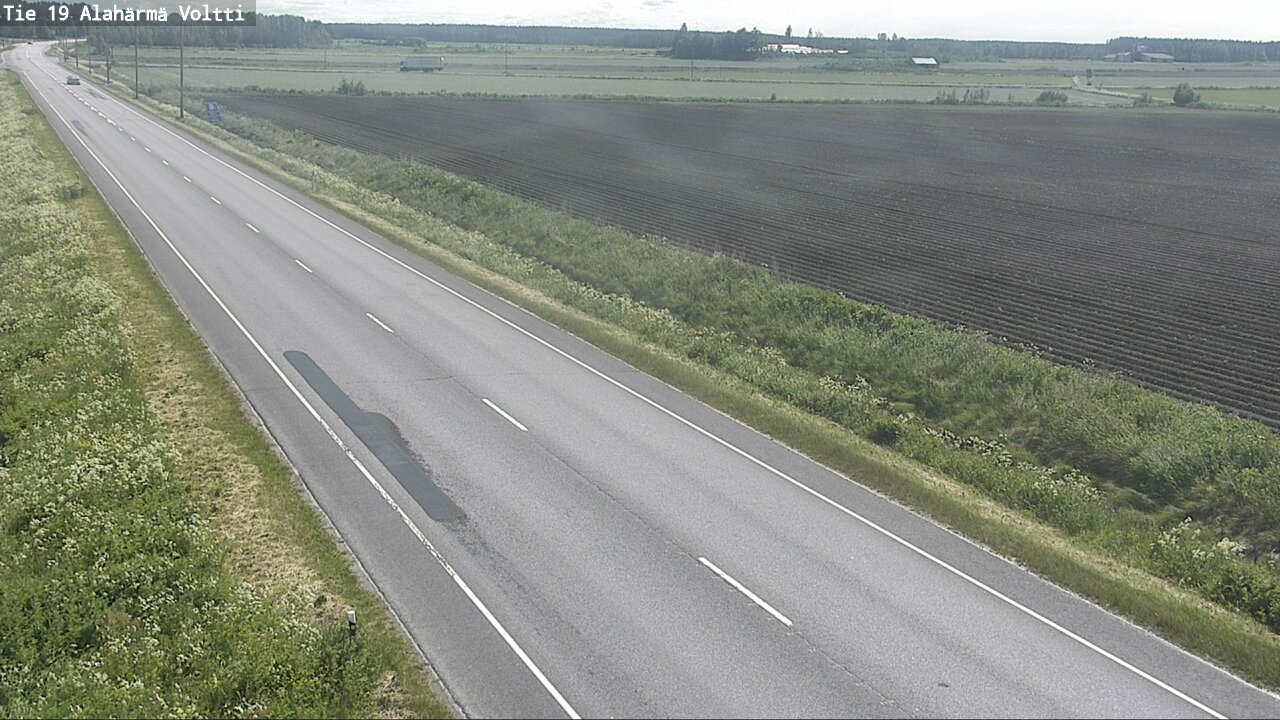 Weather Camera Image Väg 19 Alahärmä, Voltti, Kauhava, Etelä-Pohjanmaa