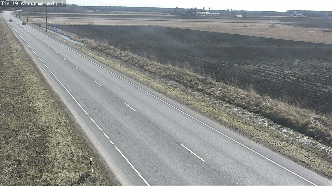 Weather Camera Image Väg 19 Alahärmä, Voltti, Kauhava, Etelä-Pohjanmaa