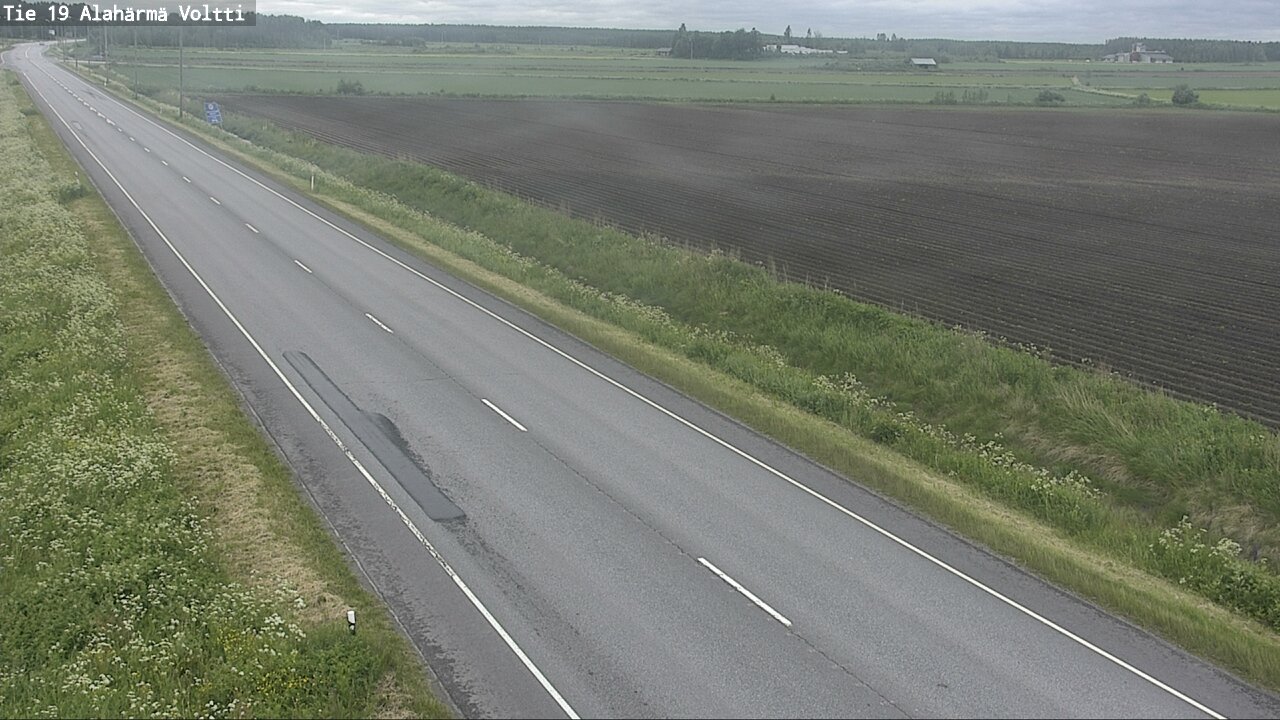Weather Camera Image Väg 19 Alahärmä, Voltti, Kauhava, Etelä-Pohjanmaa