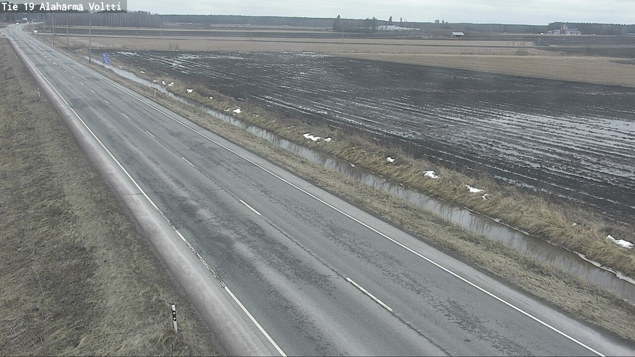 Weather Camera Image Väg 19 Alahärmä, Voltti, Kauhava, Etelä-Pohjanmaa