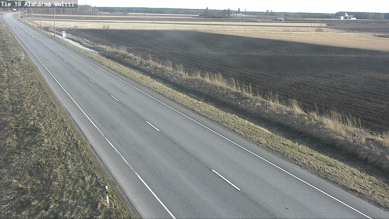 Weather Camera Image Väg 19 Alahärmä, Voltti, Kauhava, Etelä-Pohjanmaa