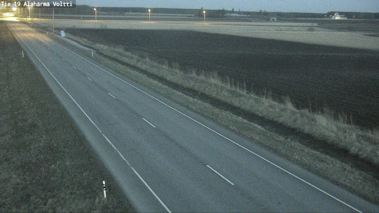 Weather Camera Image Väg 19 Alahärmä, Voltti, Kauhava, Etelä-Pohjanmaa