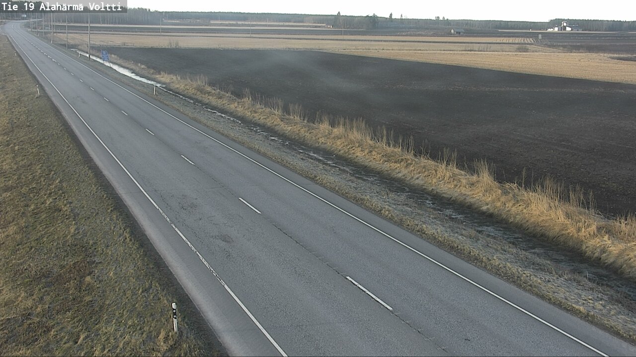 Weather Camera Image Väg 19 Alahärmä, Voltti, Kauhava, Etelä-Pohjanmaa