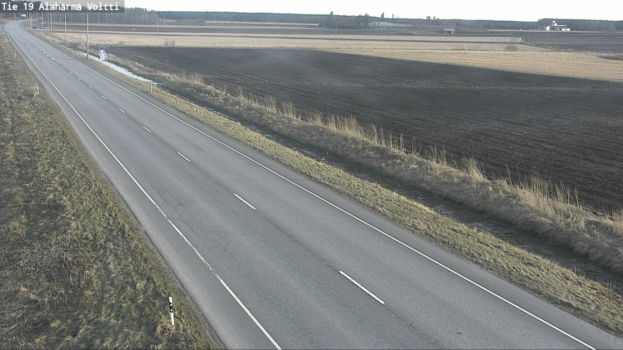 Weather Camera Image Väg 19 Alahärmä, Voltti, Kauhava, Etelä-Pohjanmaa