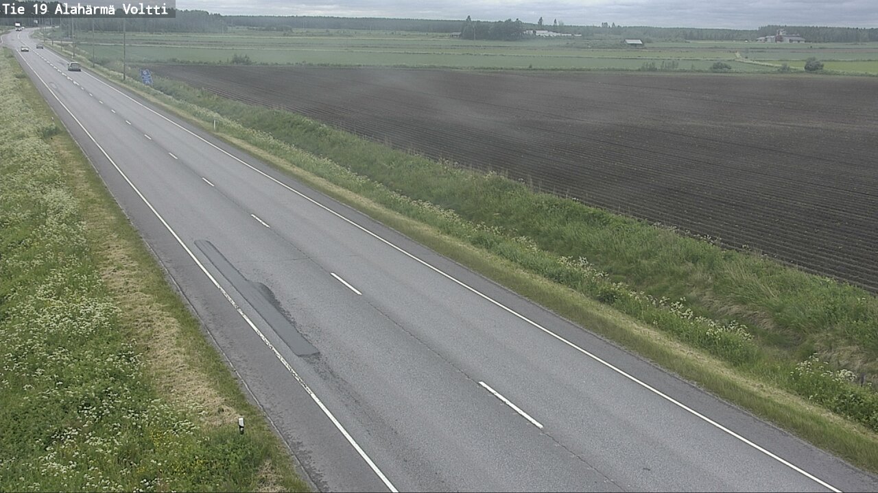 Weather Camera Image Väg 19 Alahärmä, Voltti, Kauhava, Etelä-Pohjanmaa