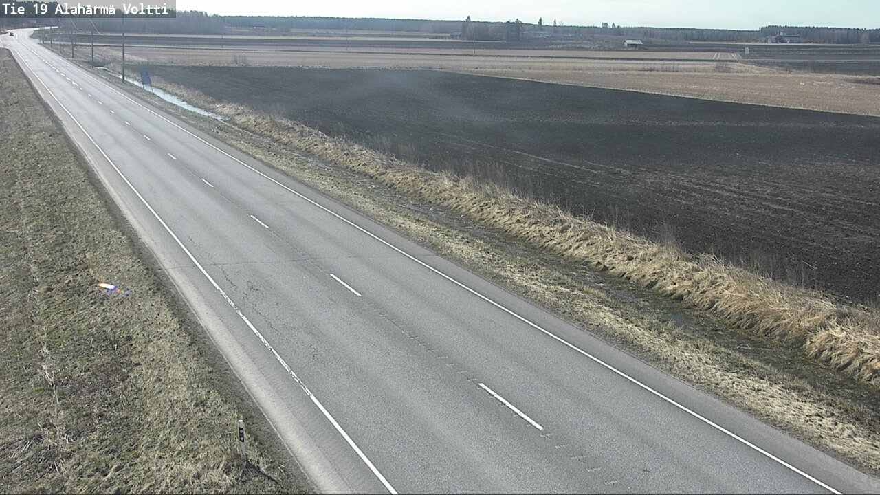 Weather Camera Image Väg 19 Alahärmä, Voltti, Kauhava, Etelä-Pohjanmaa