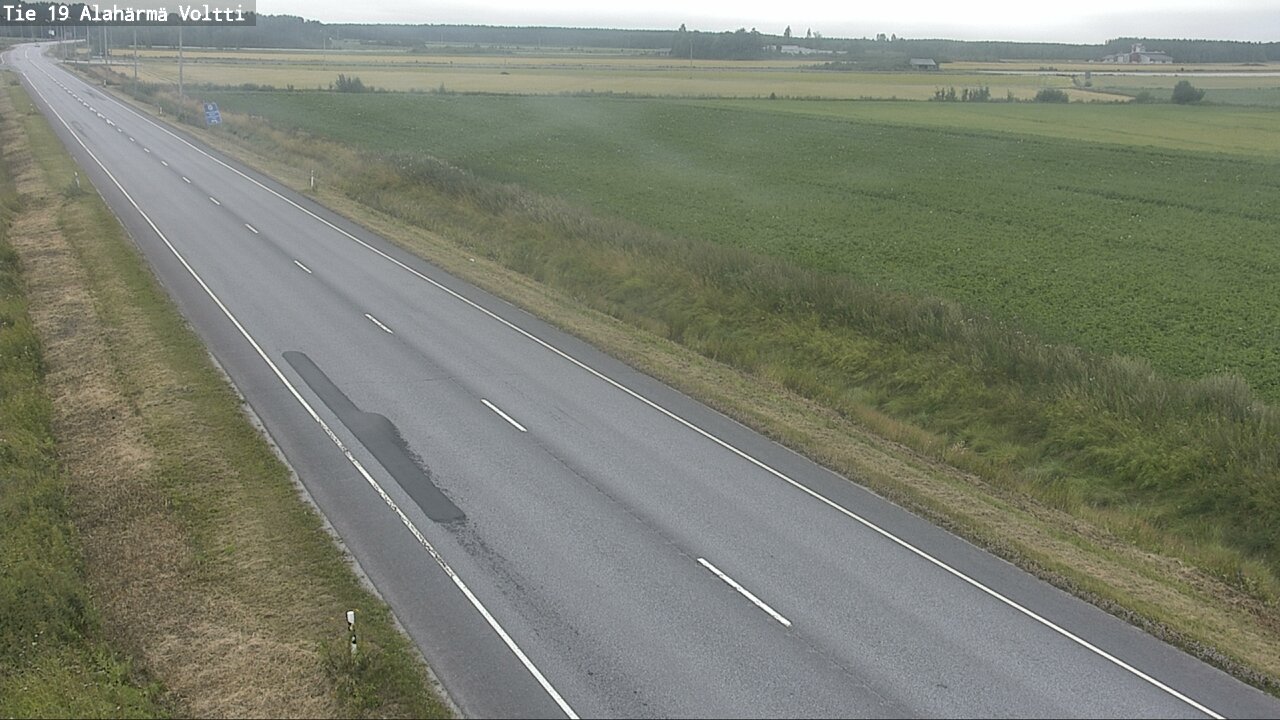 Weather Camera Image Väg 19 Alahärmä, Voltti, Kauhava, Etelä-Pohjanmaa