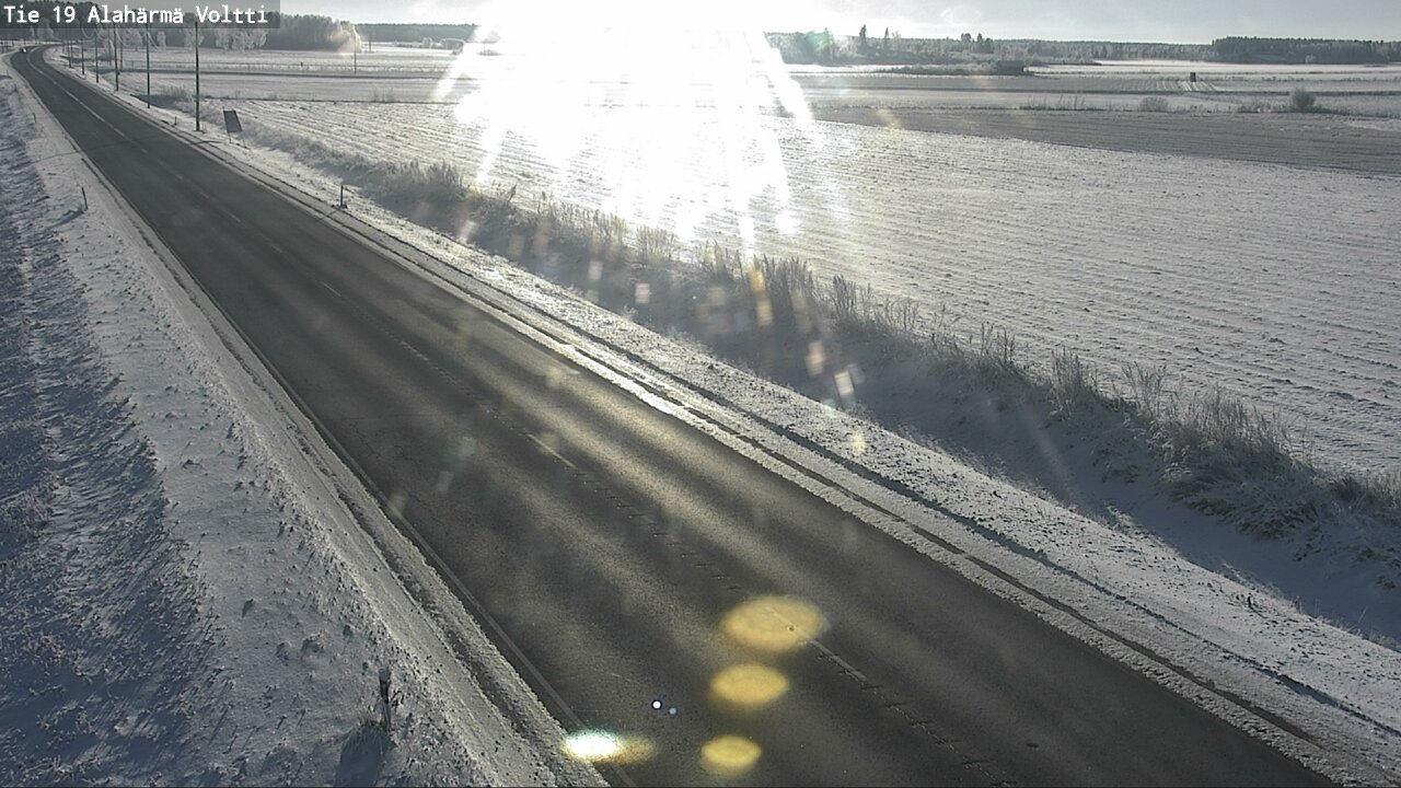 Weather Camera Image Väg 19 Alahärmä, Voltti, Kauhava, Etelä-Pohjanmaa