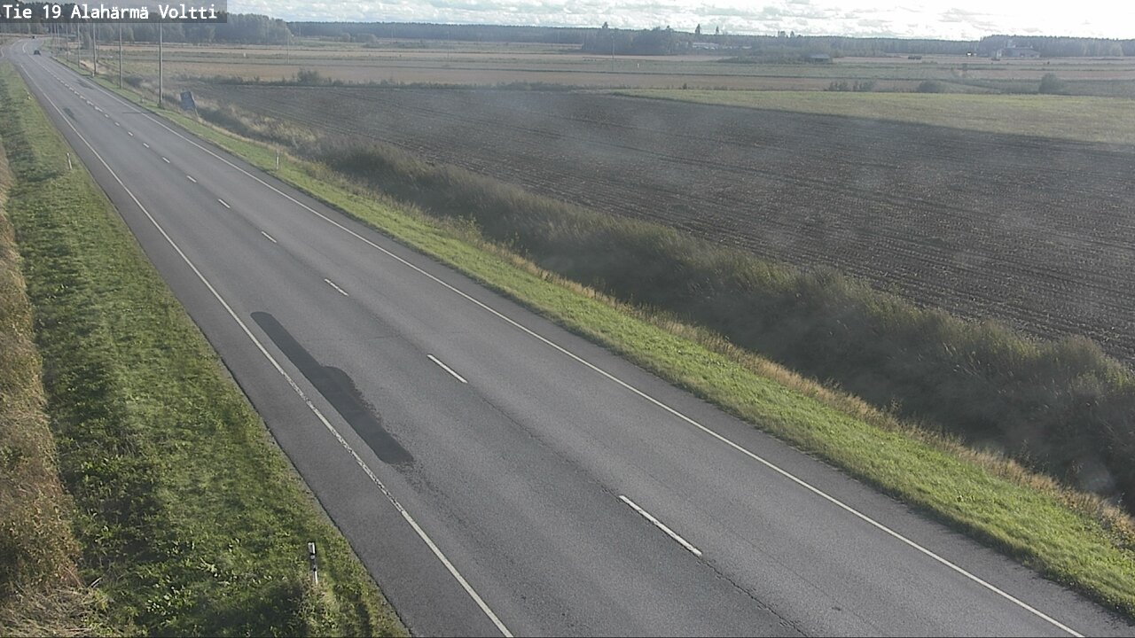 Weather Camera Image Väg 19 Alahärmä, Voltti, Kauhava, Etelä-Pohjanmaa