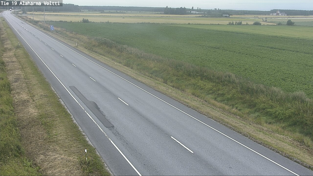 Weather Camera Image Väg 19 Alahärmä, Voltti, Kauhava, Etelä-Pohjanmaa