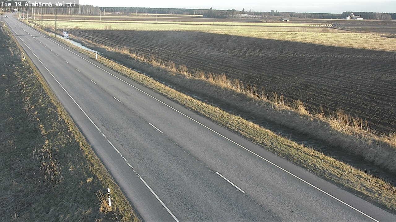Weather Camera Image Väg 19 Alahärmä, Voltti, Kauhava, Etelä-Pohjanmaa